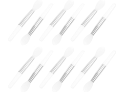 Conjunto De 12 Pincéis Labiais De Silicone Reutilizáveis Para Aplicação Precisa.