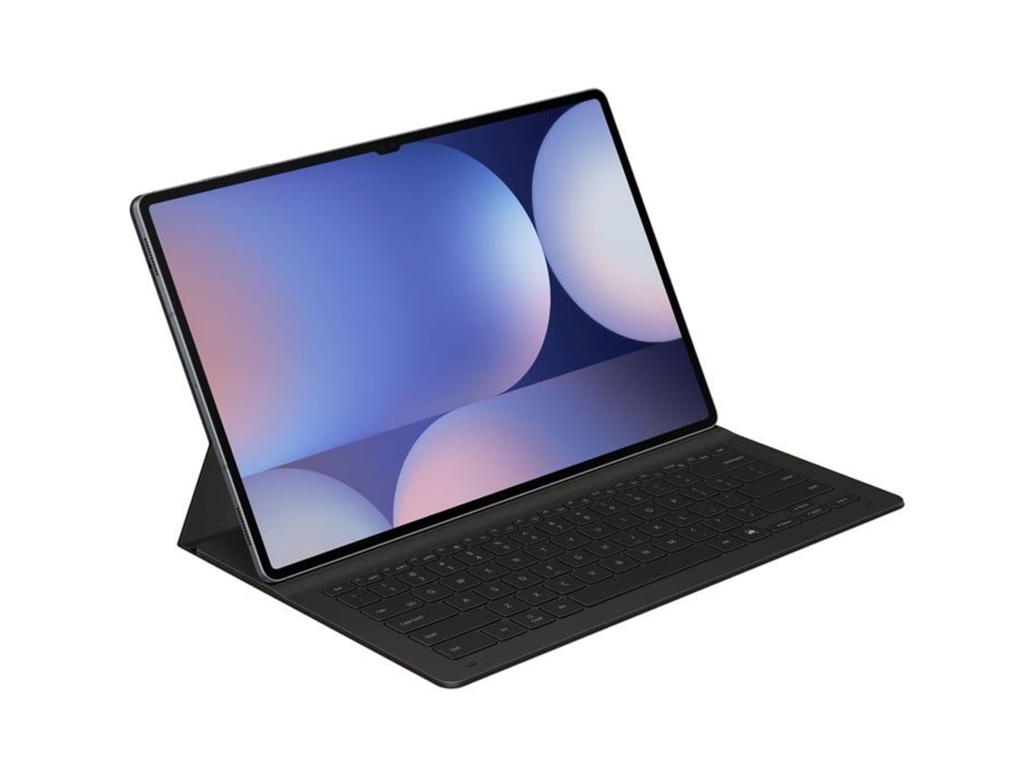 Capa fina preta com teclado para Samsung Galaxy Tab S10 Ultra/S9 Ultra