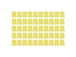 50 Capas Protectoras de Folha A5 20 Furos Pp Plástico Mate para Apresentação Encadernação Amarelo