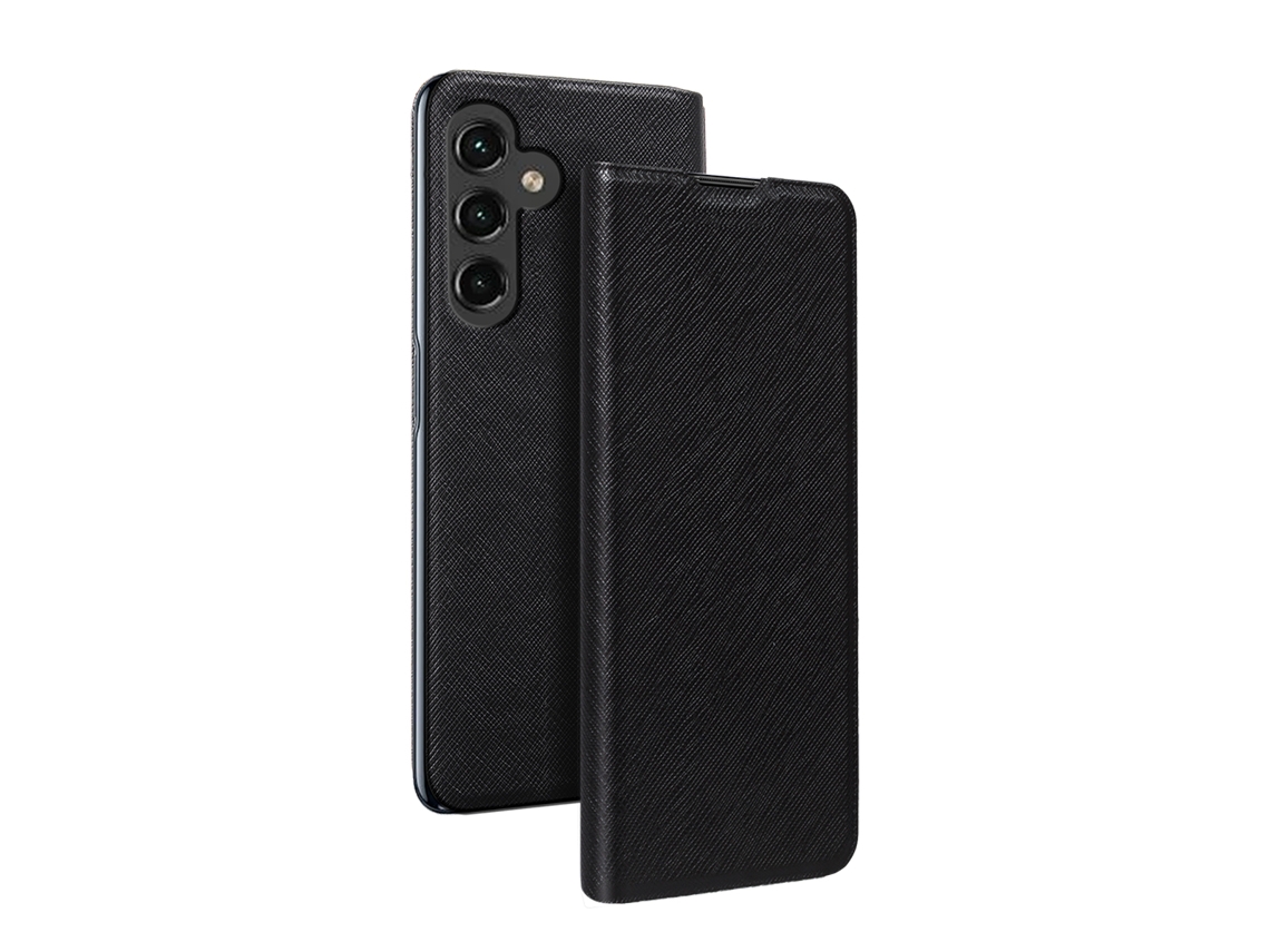 Bigben Connected Capa Folio Para Samsung Galaxy A15 4g / 5g Com Suporte Para Cartão E Função Stand Preto
