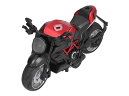 Ats modelo de Motocicleta para Niños em Escala 1:12 Brinquedo de Moto com Luz e Som Retrocesso