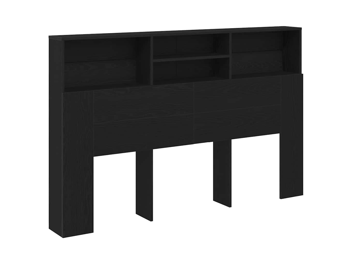 MAISON EXCLUSIVE Cabeceira Carvalho Castanho com Armário 160x19x103,5 cm