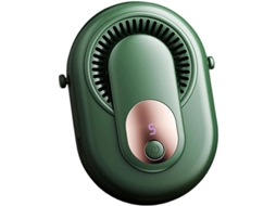Ventilador Cintura 3500mah Abs Verde P/ Trabalho E Camping