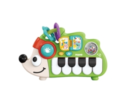 Brinquedo para Bebês, em Formato de Ouriço cacheiro de Desenho Animado, Teclado Eletrônico Multifuncional para Educação Infantil.verde CHENNNLS