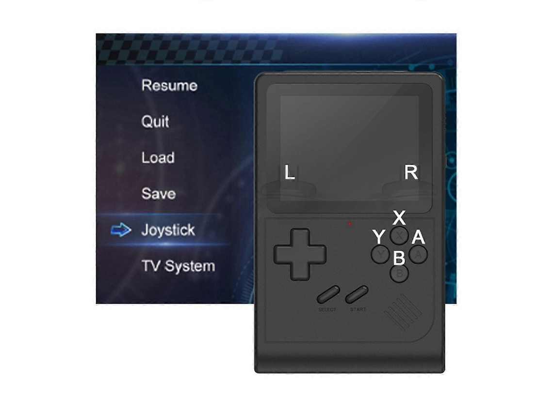 Mini Console De Videogame Portátil Retrô Em Preto Ly Ebike