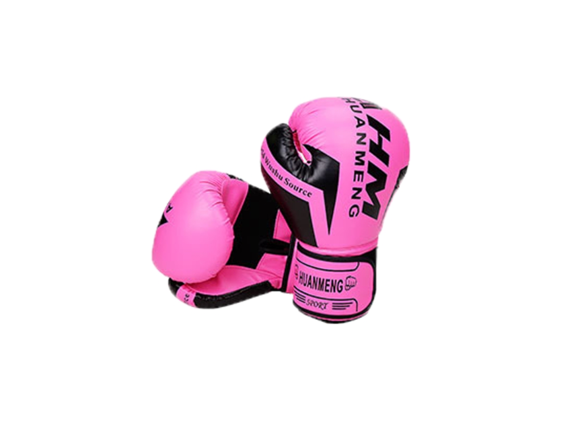 Luvas De Boxe De Couro Para Crianças, Adolescentes E Mulheres Rosa 12oz Brilvibera