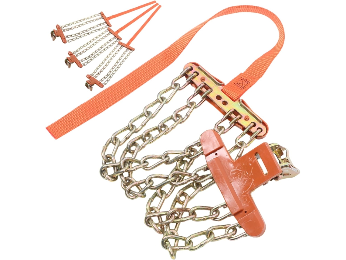 Conjunto De 4 Correntes De Neve Antiderrapantes Para Pneus De Carros E Caminhões, Resistentes Ao Inverno E Às Intempéries.