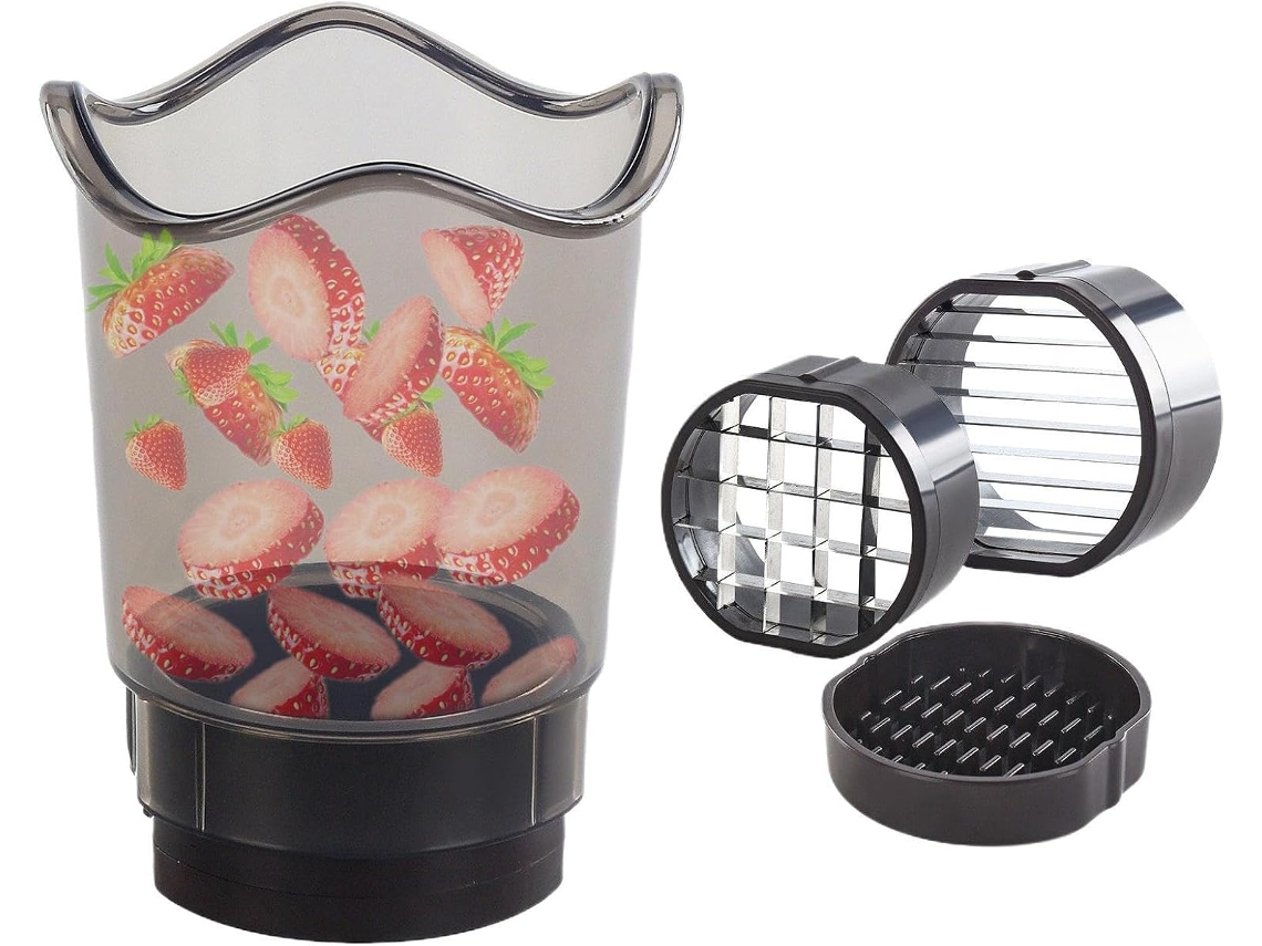 Cortador De Frutas Com Lâmina Removível Utensílio De Cozinha Multifuncional Cortador Leve Para C Gokoco