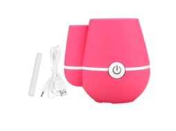 Laxiscreed Vaporizador Usb Para Aromaterapia E Umidificação, Mini 220ml, Difusor De Aromas Em Vermelho Rosa