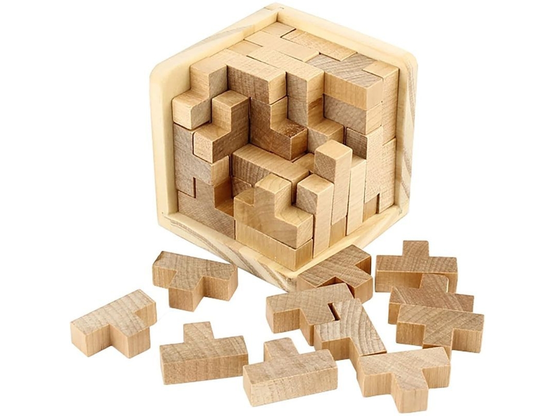 2026 rompecabezas Educativo 3d de Madera En Forma de T para Niños Y Adultos Con Caja de Regalo. (2025)