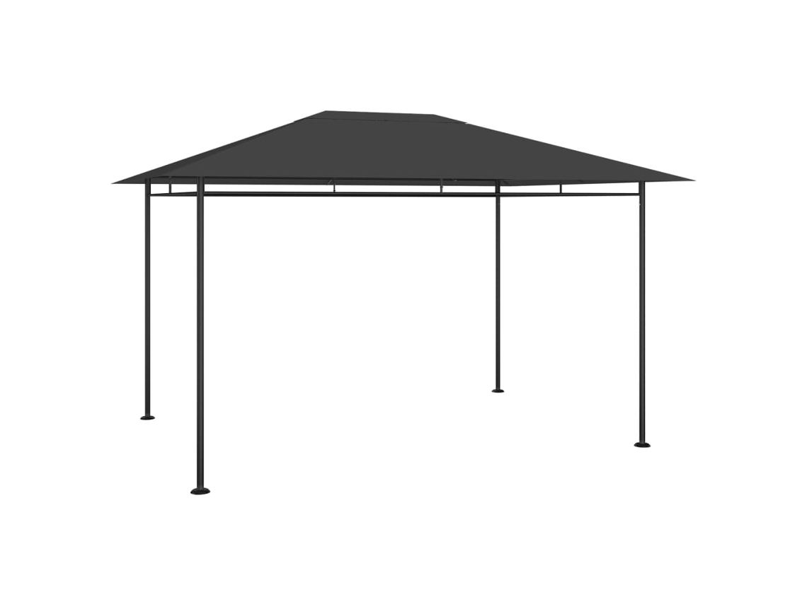 Gazebo VIDAXL Anthracite Tecido (384x281x270 cm)