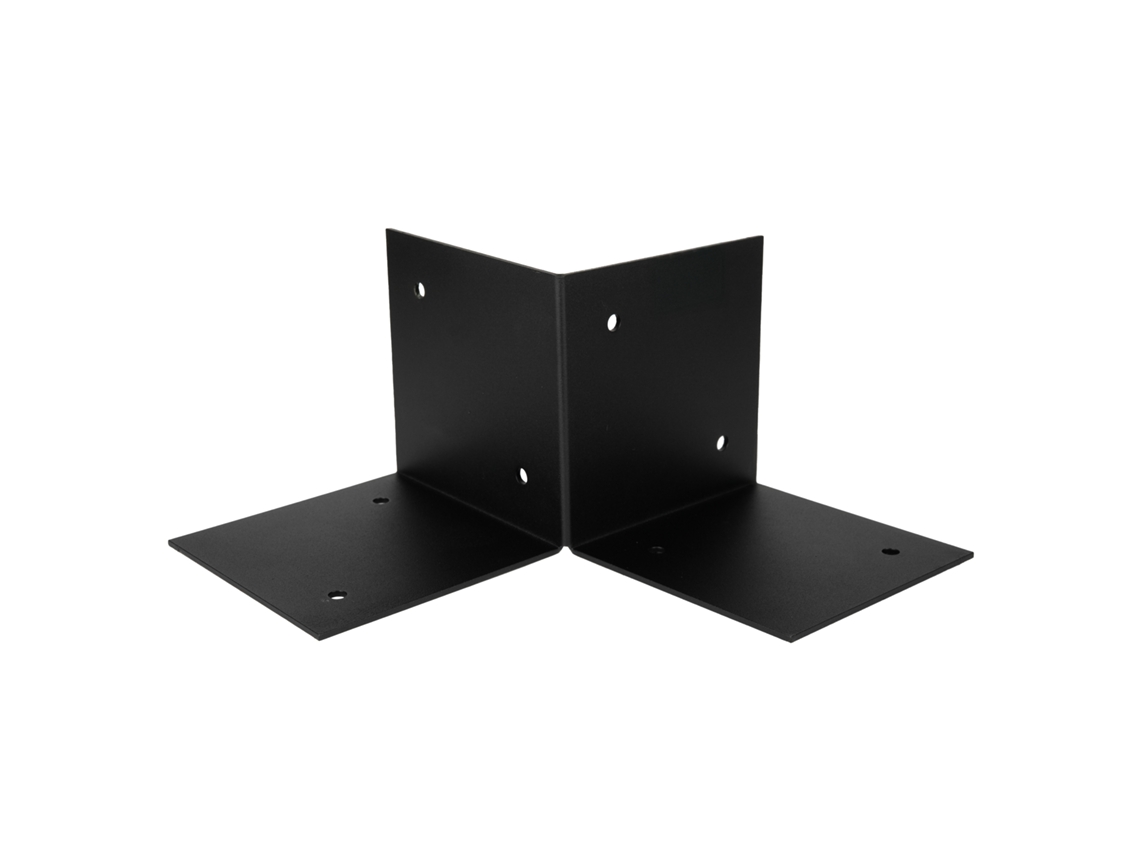 Pergola Floor Element Preto Para Postes De 15 X 15 Cm Peça Wovar