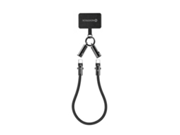 NOVOTECK S-135 Cabo USB-C para USB-C 40 cm 60W com Cordão para Telemóvel