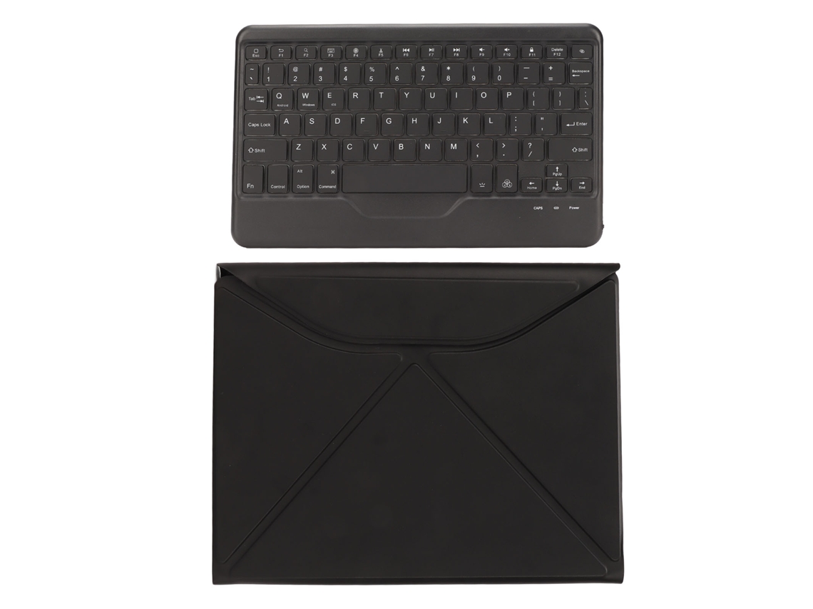 Capa De Teclado (retrátil Sem Fio Com Iluminação Colorida) Case Inteligente Com Porta Lápis Para Ipad De 10,2 Polegadas