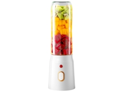 Liquidificador MDUG, portátil, 600ml, recarregável, USB, branco