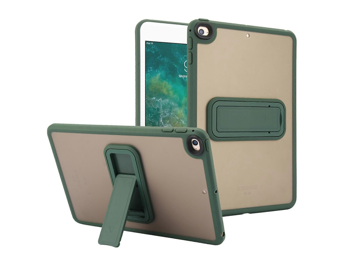 Capa Hengrongshen para iPad Mini 4, 7,9 polegadas, com suporte de TPU e tela sensível ao toque, capa protetora para PC, verde (2019)