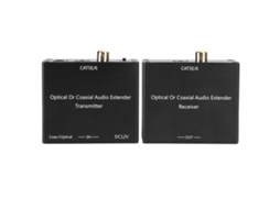 Aetheria extensor e Conversor de Áudio Digital Coaxial e Fibra Óptica para Cabo Cat5e/6 Decoder Plug Eu