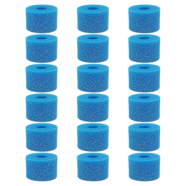 18 Peças Esponja Filtrante Reutilizável AQUAFORGE em Espuma para Intex Pure Spa instalação simples