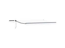 Toldo Retrátil Elétrico Branco 4,5 × 3 M VIDAXL