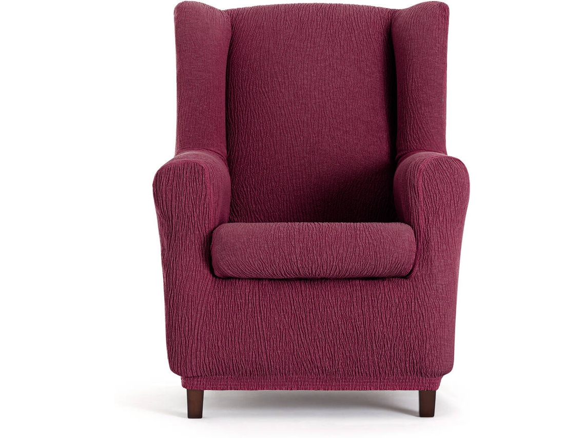 Capa de Poltrona EYSA Premium Troya Tecido Elástico (90 x 80 x 100 cm - Poliéster e Algodão - Burdeos)