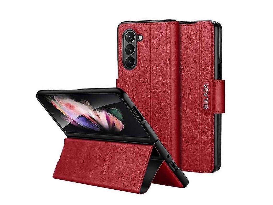 Capa Couro Magnética Para Samsung Galaxy Z Fold5, Elysve