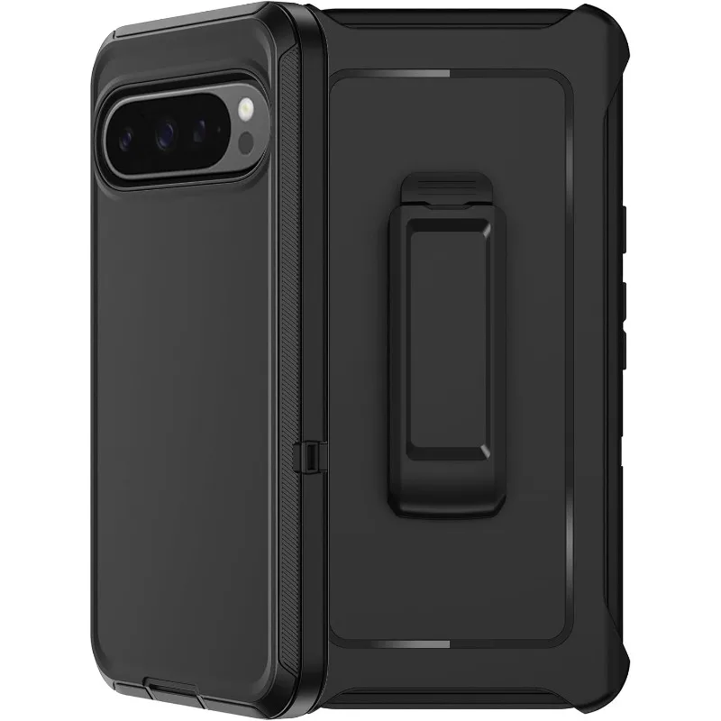 (preto, Google Pixel 8) Capa Rígida E Resistente Com Clipe, Oferece Proteção Completa Contra Impactos.