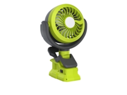 Ventilador Portátil Ryobi 18v Com Uma Única Bateria, 2 Em 1, Com Duas Velocidades E Luz Led, Recarregável, Para Camping, Modelo P108, Sem Fio