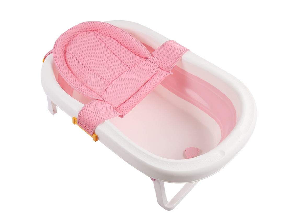 Primerox almofada de Banho para Bebê Anti deslizante Respirável Macia Design em T Vermelha