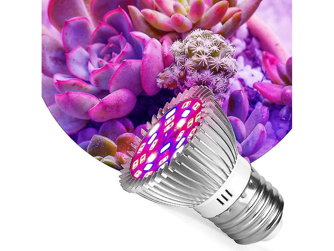 Lâmpada de cultivo LED Brilvibera 100W de espectro completo, E27, para plantas de interior, vegetais, flores e sementes (fmy)