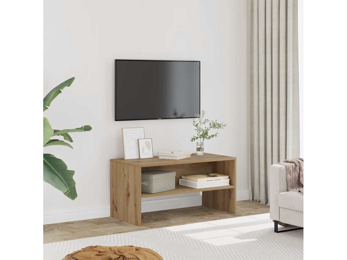 Vidaxl Móvel De Tv 80x40x40 Cm Derivados De Madeira Carvalho Artisiano