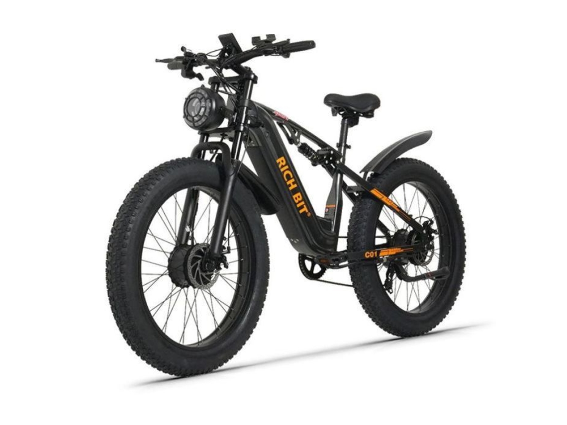 Bicicleta Elétrica - Cysum - Rich Bit C01 - Motor Duplo - Bateria 48v 20ah - 26" Fatbike