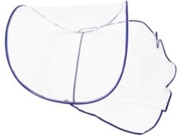 Mosquiteiro Portátil E Respirável Para A Cabeça, Ideal Para Camping E Uso Em Dormitórios, Cor Azul, Proteção Eficaz