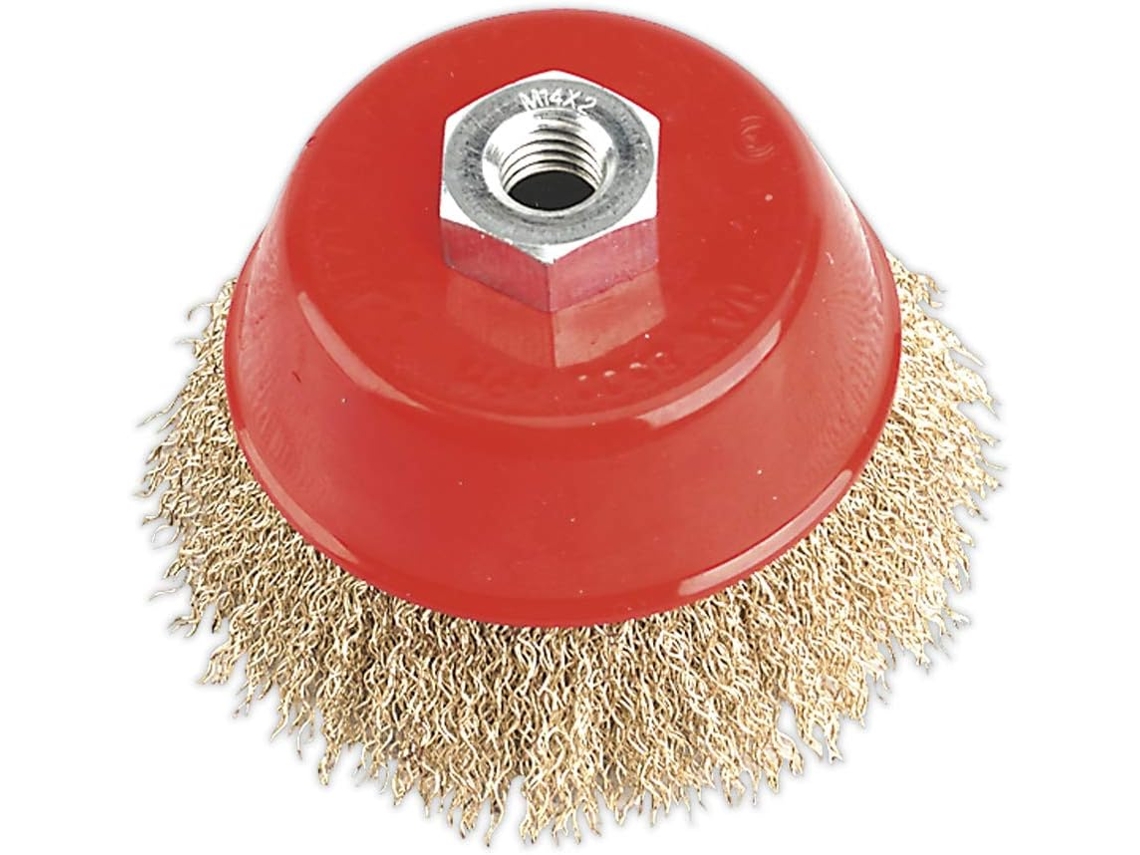 Escova De Copo De Aço E Latão Cbc100 100 Mm M14 X 2 Mm