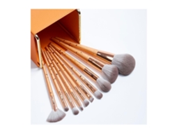 Conjunto de 10 Peças Pincéis Profissionais de Arte Cosméticos Pincéis de Pó Facial Kit de FerramentasDourado LUUCOZK
