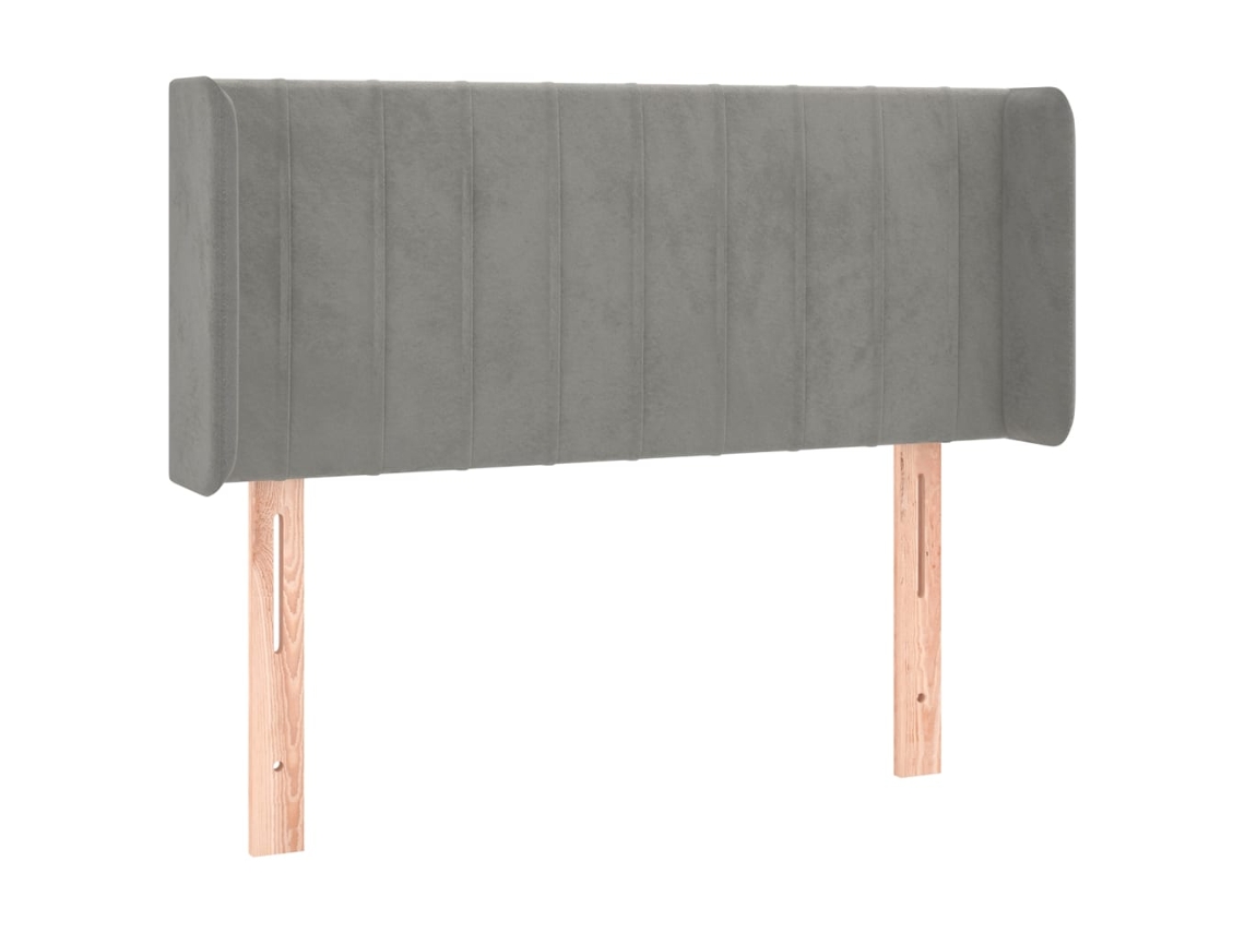 Headboard, Headboards Vidaxl Cinzeto Veludo (93 X 16 X 78/88 Cm)