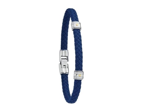 Bracelete Homem Jourdan Bracelete Jourdan Hudson Trançado Em Aço E Ouro Amarelo