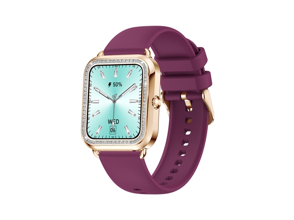 Smartwatch De 1,59 Polegadas Ip67 À Prova Dágua 25 Dias Em Espera Para Ios E Android Vermelho Yunzii