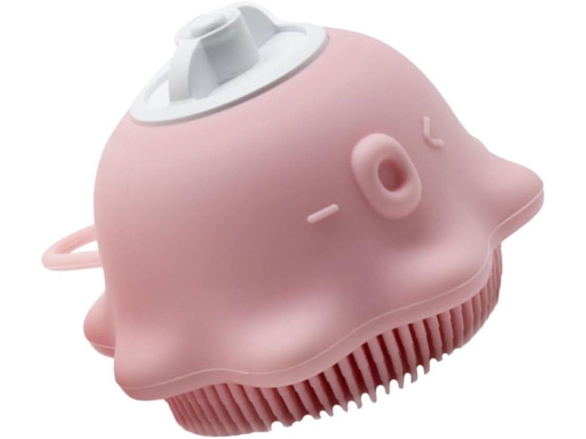 Lurelia Escova De Banho Para Bebé De Cuidado Corporal, Silicone Macio, Massagem Suave E Cor Rosa, Uso Diário