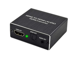 Extrator de Áudio Hdmi 4Kx2K Conversor Hdmi para Hdmi Spdif Toslink Adaptador Óptico e de Áudio 3 5 Mm Digital para Analógico 4K Preto YIZHOOD