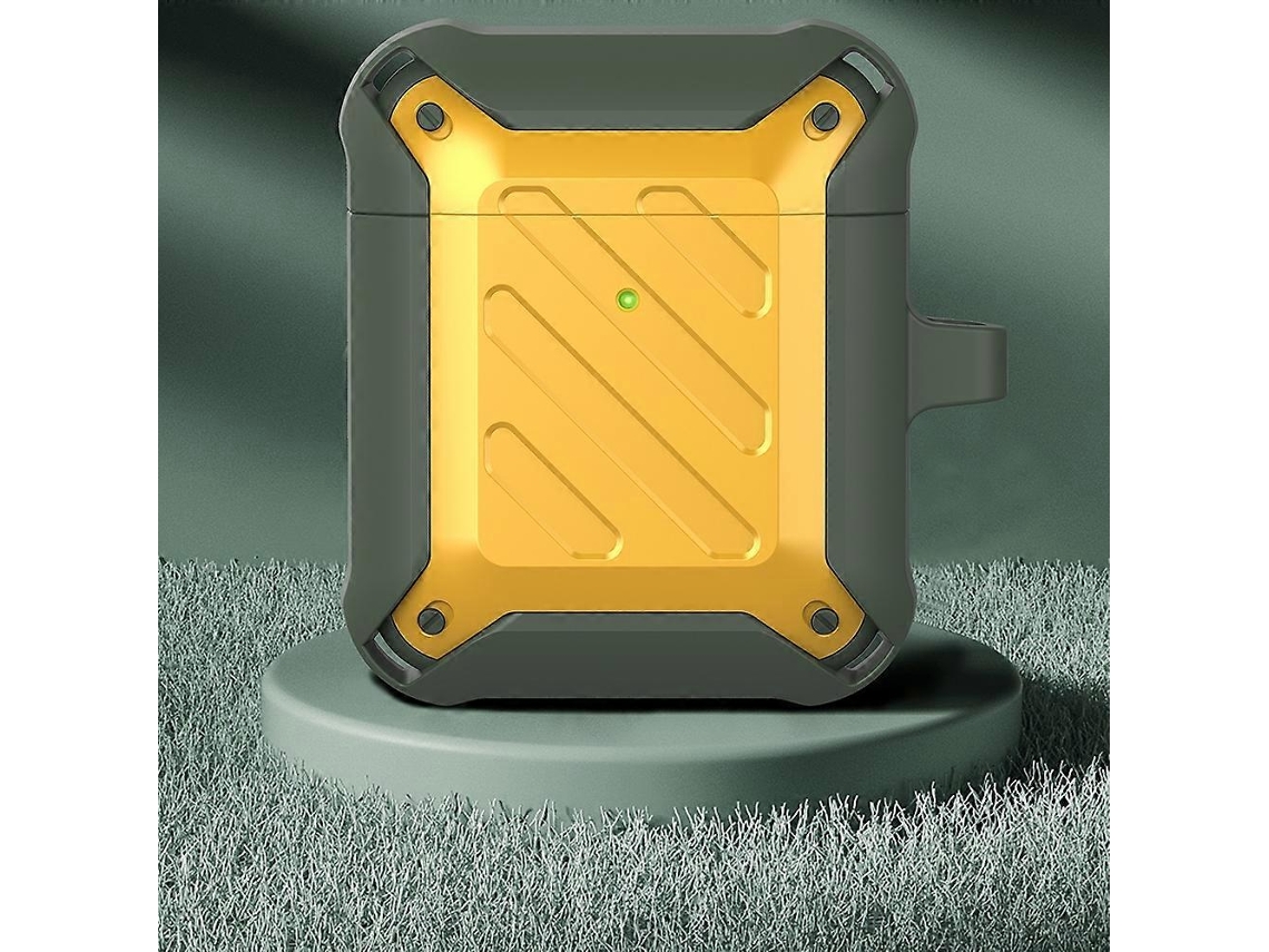 Camada protetora de silicone resistente a impactos com estampa Abelha para fones de ouvido sem fio AirPods 1/2. GIECY