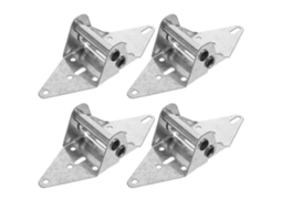 Conjunto de 4 Dobradiças para Portas de Garagem, Dobradiças para Portas Residenciais, Fecho de Porta para Garagem. TAISHENGDA
