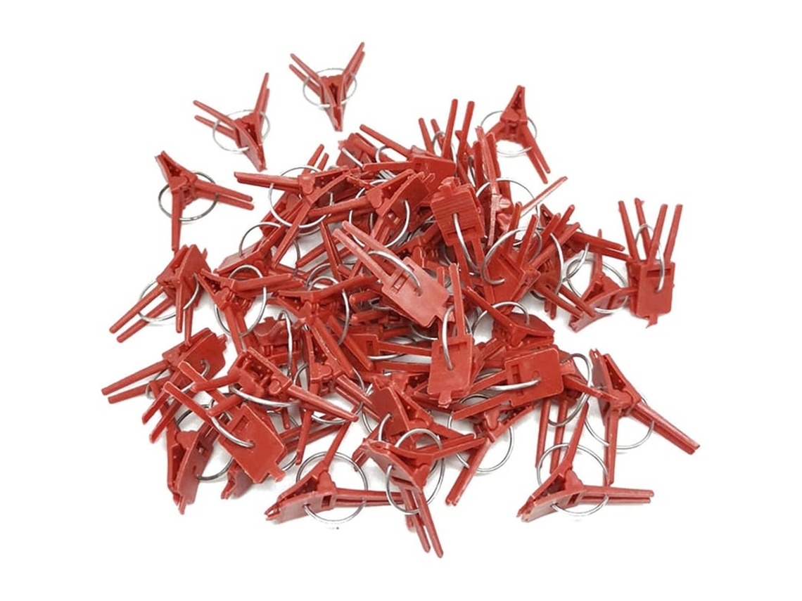 50 Clips De Suporte Para Plantas Tomate Jardim Apoio Treliça Vinha Vegetal Ferramenta De Enxertia Crescer Reto