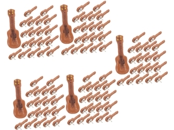 Tachinhas De Parede Em Formato Guitarra Da Série 5 Para Decoração