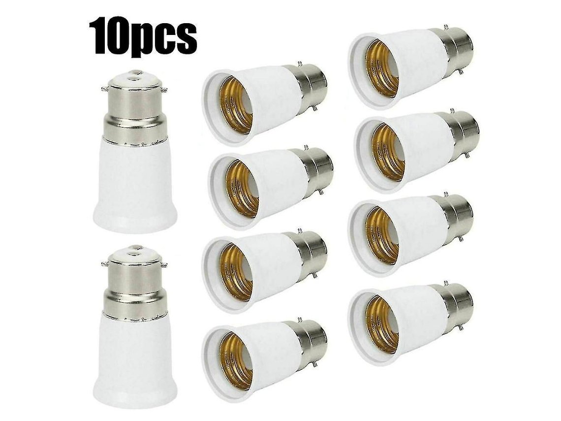 10 Adaptadores De Lâmpada Bc B22 Para E27, Conversor De Soquete