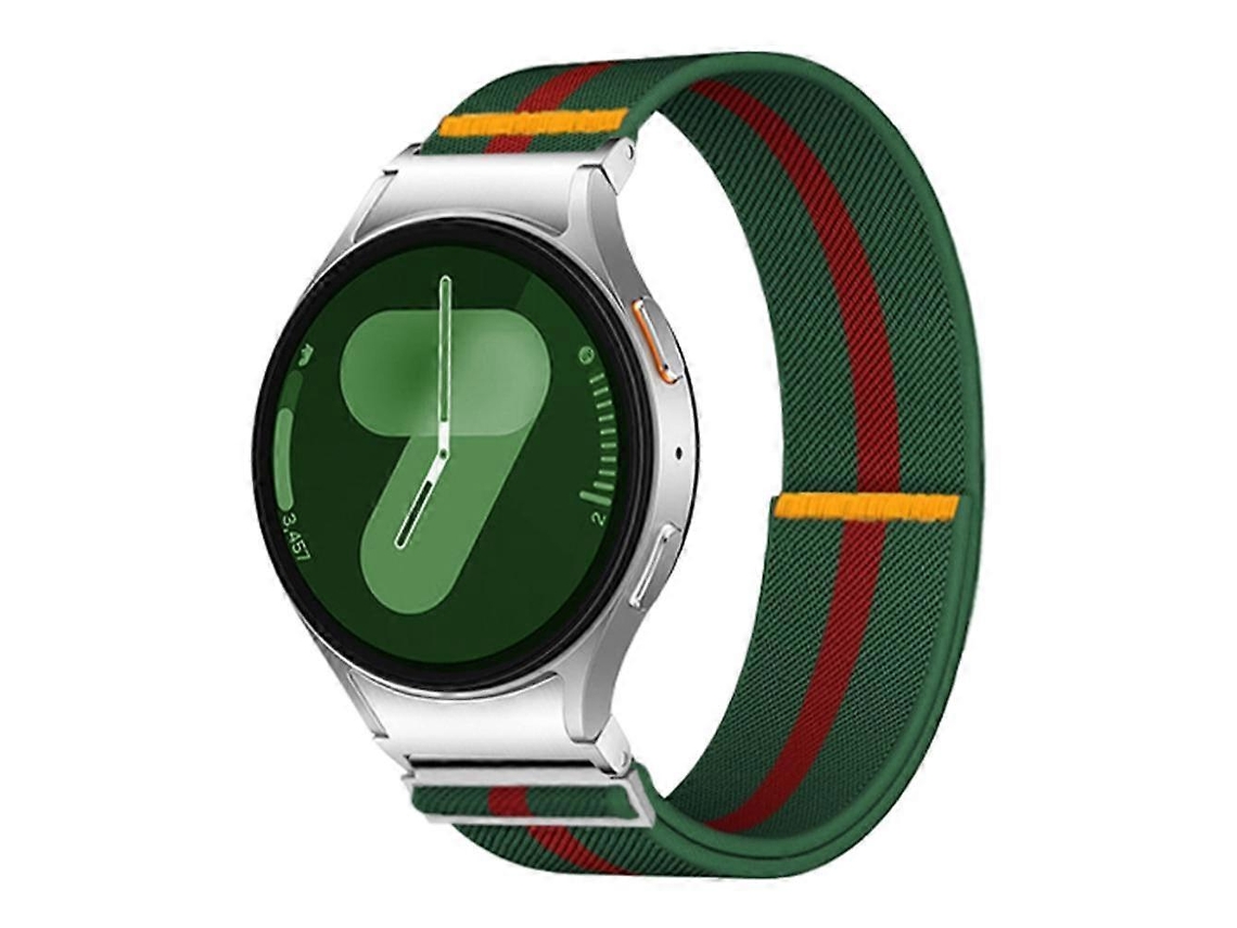 Pulseira De Nylon Elástica Ajustável Com Laço Único, Compatível Samsung Galaxy Watch Fe/ 7/ 6/ 5/ 4, Visual Minimalista