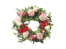 Guirlanda de Rosas e Peônias para Porta LAXISCREED, primavera e verão