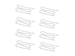 8pcs Correntes De Ligação De Alumínio 100cm Longas Para Bijuterias Diy Prateadas Resistentes