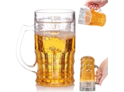 Caneca de Cerveja 420ml com Alça, Livre de Bpa PANOONA