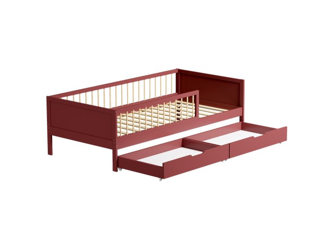 Cama com Gavetas Terracota Adam HAPPY GARDEN Castanho (190x90cm)