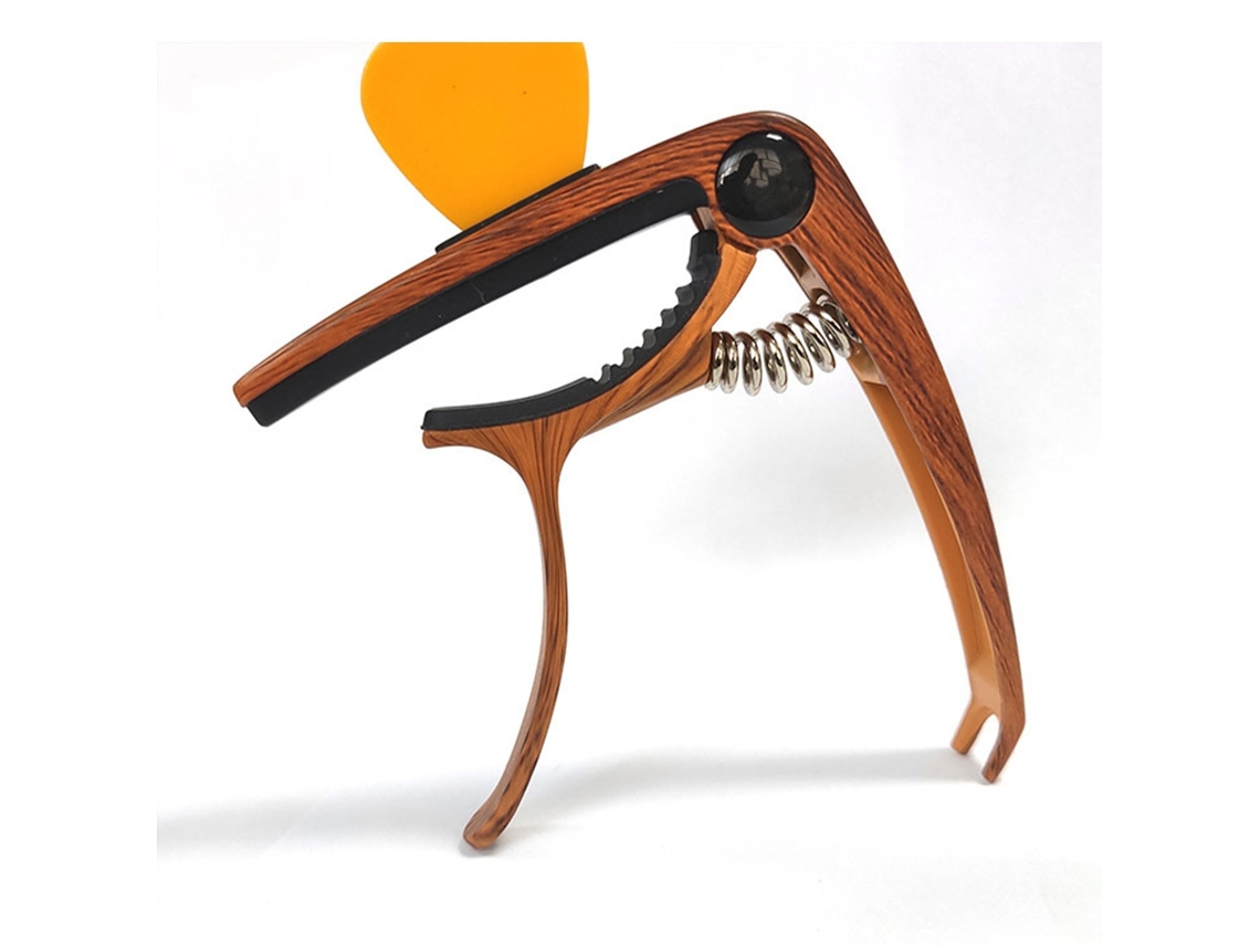Lurelia Capotraste Libertação Rápida Liga De Zinco Para Guitarra Acústica, Baixo, Ukulele E Banjo, Com Palheta, Suporte Para Palheta, Profissional